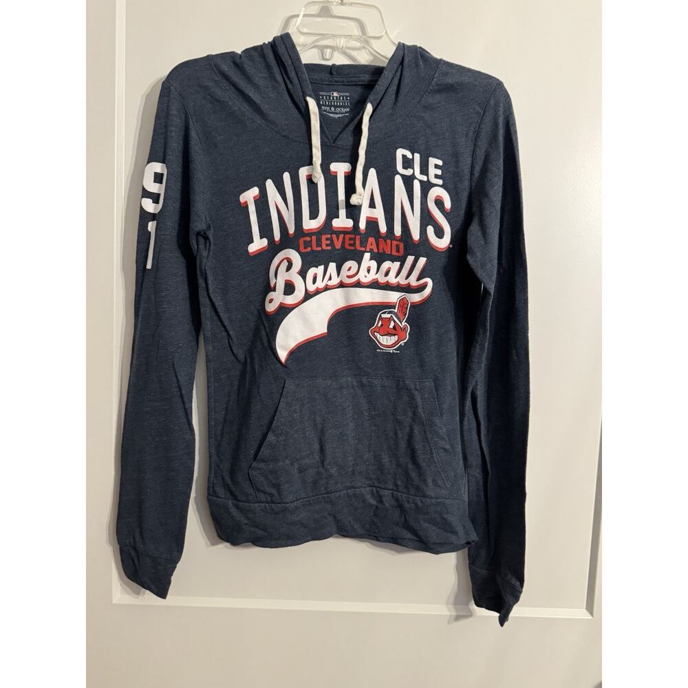 Cleveland Indians 2016 Light Weight Hoodie Sz A Genuine Merchandise 5th & Ocean